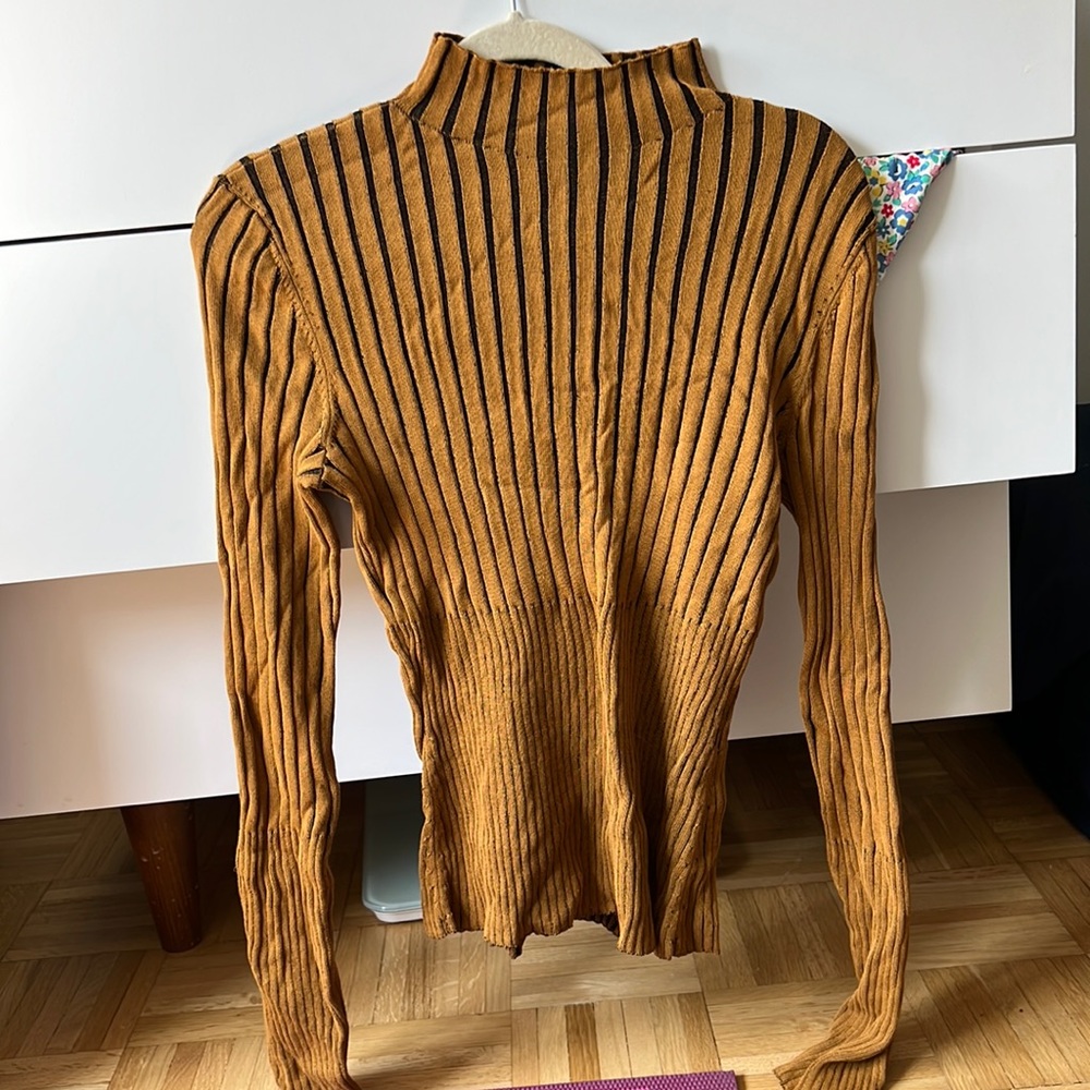 &other stories light orange sweater size m